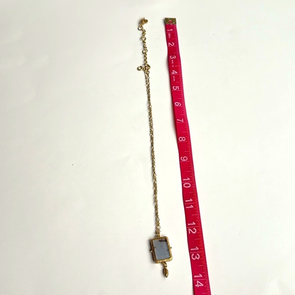 Cabi Gold Necklace with White and yellow Reversible Pendant - Picture 4 of 5